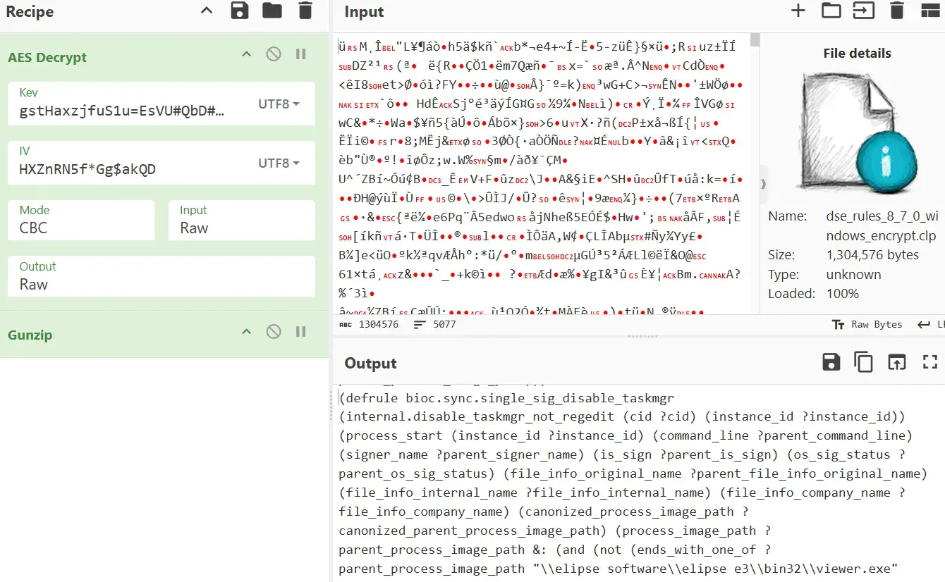 CyberChef Decryption